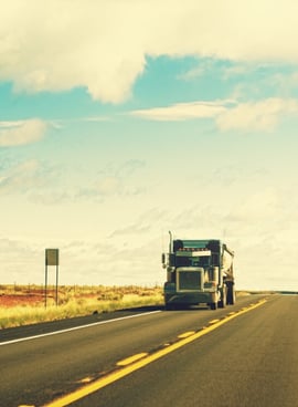 Semi driving on empty highway - general liability for owner-operators
